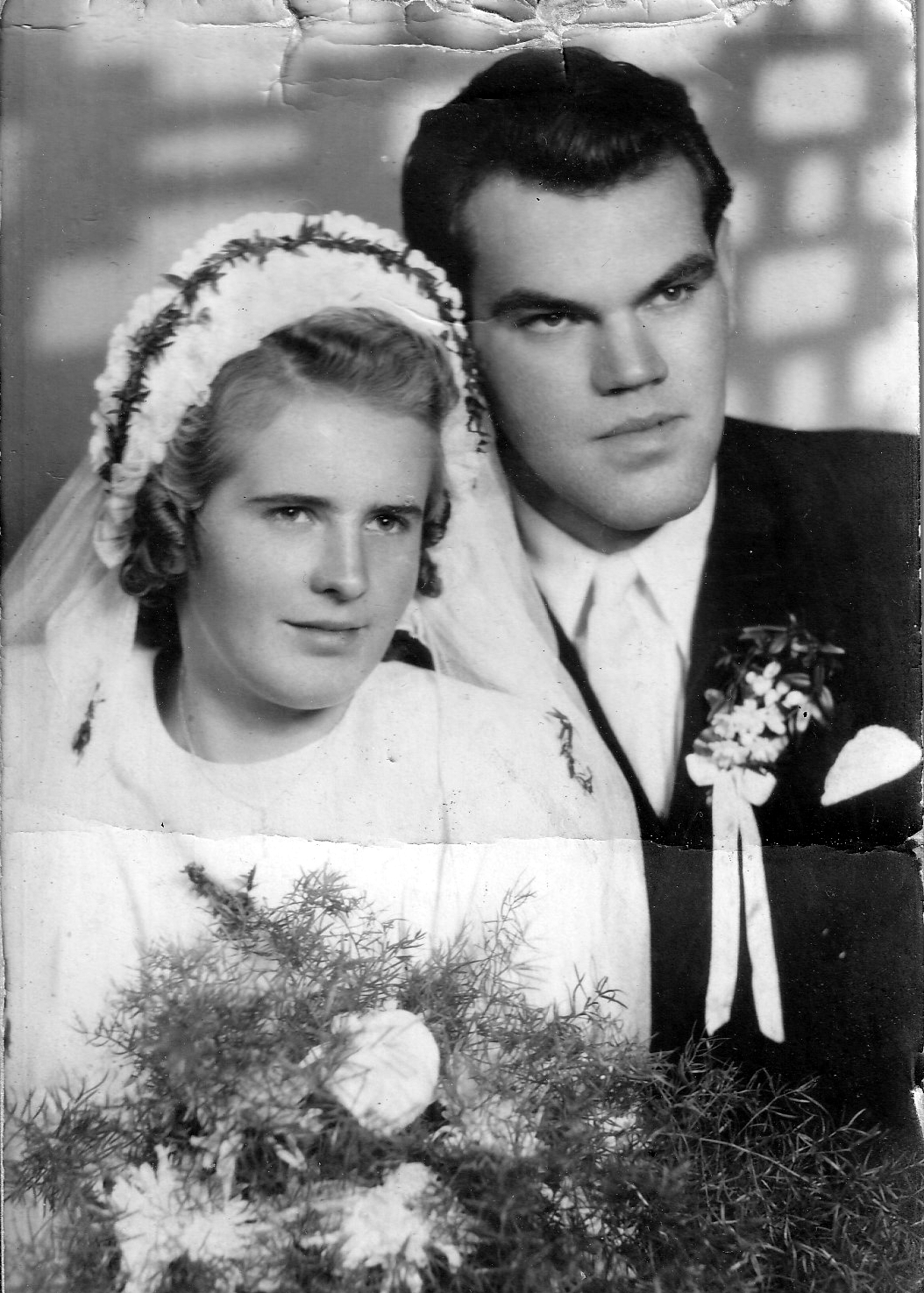 The wedding of Miroslav David and Vlastimila Vlčková / 1948