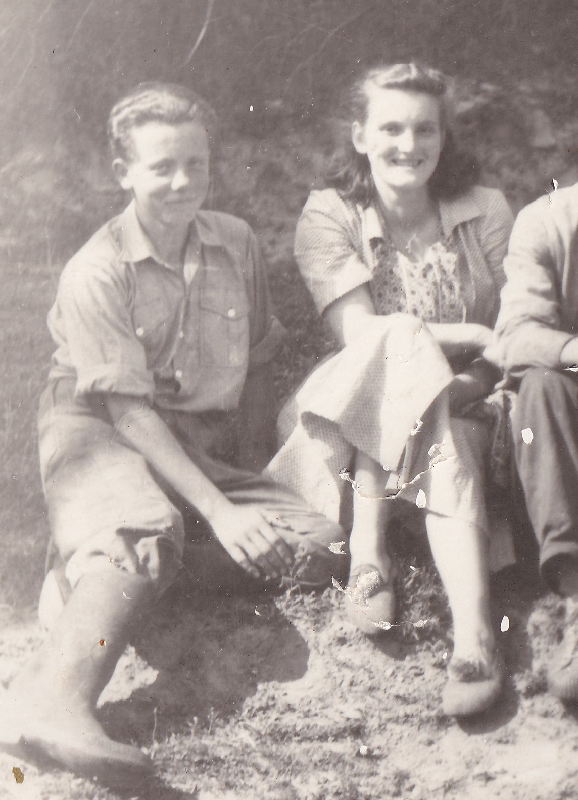 František Mališka (nalevo) v roce 1950