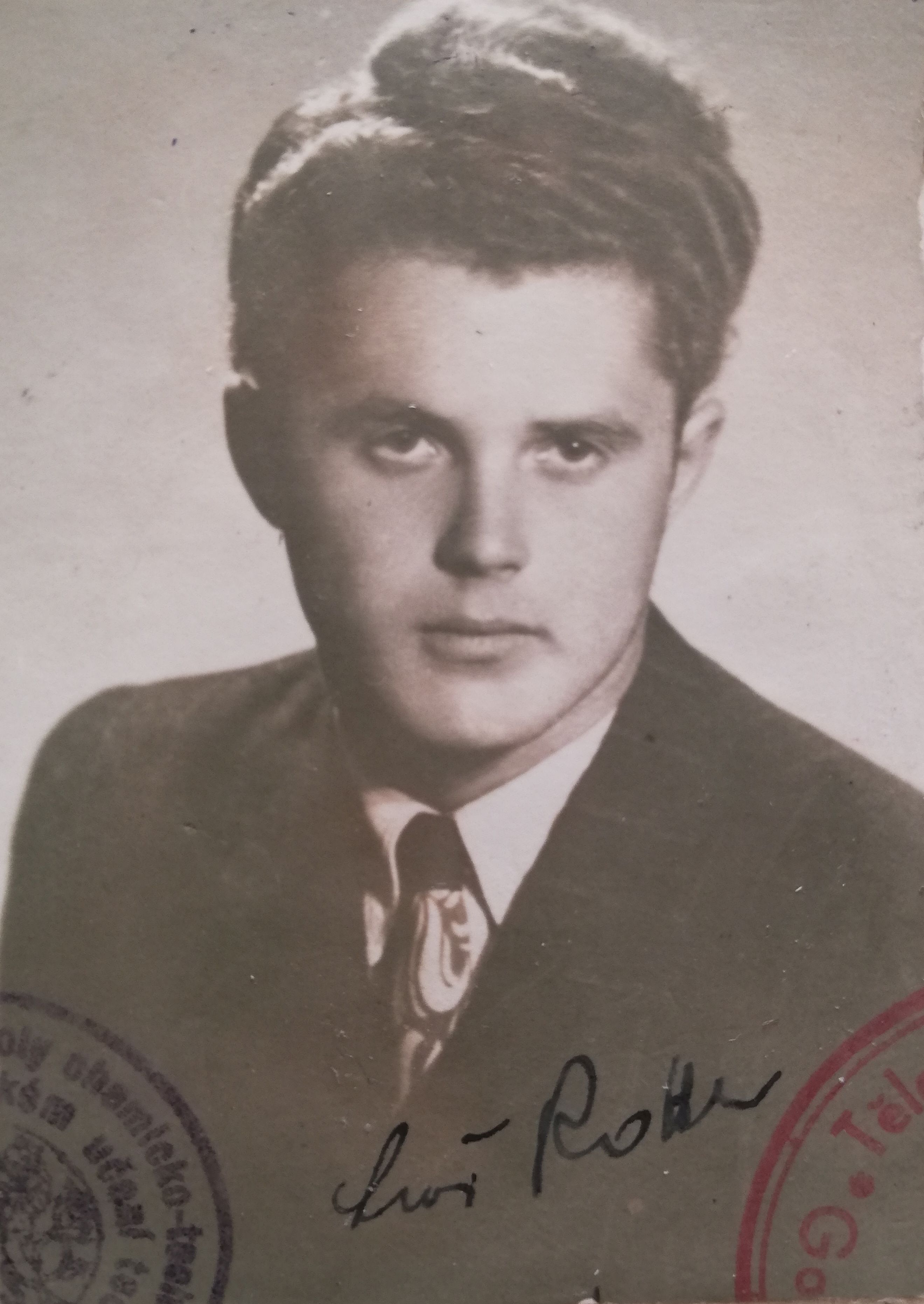 Rotter Leo as a university student