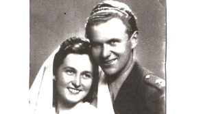 Husník s manželkou. Zdroj: archiv pamětníka