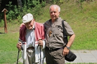 Jindřich Machala with Hans Schiffner, a native of the Libavsko region, Stará Voda 2016