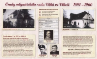 Fotografie pamětní tabule, která připomíná historii rodu Vítkových ve Vlkoši 