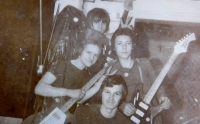 Zábřeh music band Venus. Jan Habiger, Vlastiml Lokr, Jaroslav Vojtek and Stanislav Stojaspal.