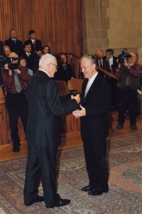 During his being named professor of theology at Charles University in Prague, 31. 10. 2008
