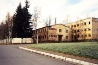 Soviet barracks near the church, Libavá