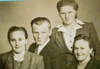 The Scholz siblings. From left Leopoldina, Adolf, Aloisie and Marie