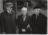 Karel Šobr (uprostřed) s Františkem Kopeckým (vlevo) a Františkem Přeučilem