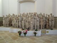 Sculptural group of the children of Lidice by Marie Uchytilová in Mariánský Týnec