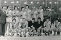 A match in the Czech Cup, Michal playing for Slavia. 1974
