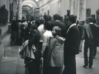 Visit of the Louvre in Paris. End of 1975/beginning of 1976