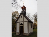 Renovovaná kaple v Liščí zepředu