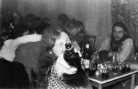 In the Čtverka pub. Uničov 1983