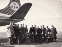 The manager Ukrajinčík provided Dukla with numerous tours around the world, but they always flew with KML, the 1960s
