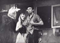 S Barborou Srncovou v profesionálním angažmá v divadle v Karlových Varech (roku 1988)