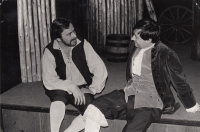 In the role of Jakub in Milan Kundera's play Jakub and his Master (1982)