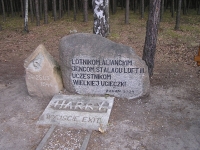 The main memorial at the exit of the Harry Tunnel at the edge of a wood which covered the airmen when they escaped. This is where very emotional and breathtaking memorial ceremonies take place, with the participants of the original events and their family members, as well as military attachés from various countries. It is probably only the celebrations in Normandy which is able to attract so many different diplomatic staff and in greater numbers.