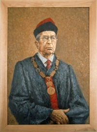 Representation of Augustin Bush as the Dean of FVHE (Faculty of Veterinary Hygiene and Ecology) from the term of office 1997-2000