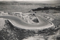 The Seven Sisters road turns near Jerusalem