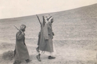 Příslušníci pouštní stráže v Palestině
