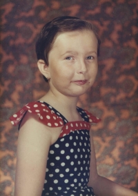 Iveta at about six years old.