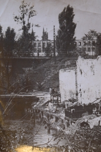 Photographed by the witness, Brno, Židenice, after the war 