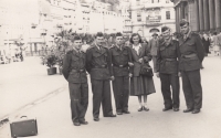 At the military service in Karlovy Vary in 1951-53