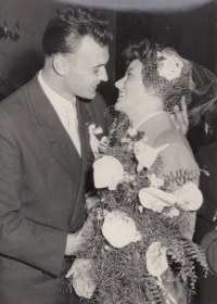 The wedding in 1957