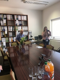 S panem Böhmem v jeho kanceláři