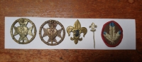Skautské odznaky oddílu Legio Angelica Bořivoje Raka