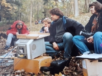 Milena Jelinek na natáčaní filmu Zapomenuté svetlo 
rok 1995