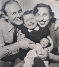 Růžena and Karel with daughter