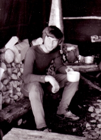 Jiří Zajíc na táboře, 1975