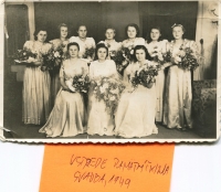 Svadba pamätníčky, 1949