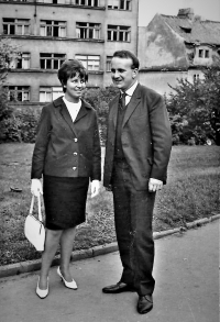 With wife Radana (1965)