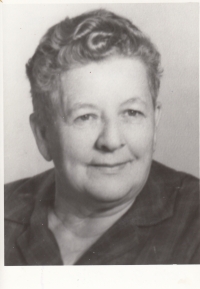 Matka pamětnice Marie Liškové  v únoru 1973