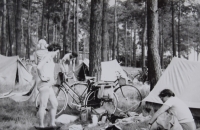 A sleepover at Colbitz, a cycling trip to East GErmany, July 1967