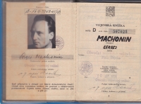 Sergej Machonin's soldier document
