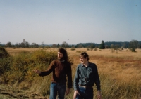 S Jiřím Rumlem v Belgii v Ardenách, říjen 1989.