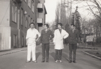 During the military service; Stanislav Duchek is the second from the left. 1982
