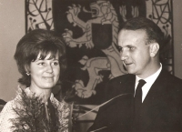 Civil marriage with Radana Fürstová, Prague  (1965)