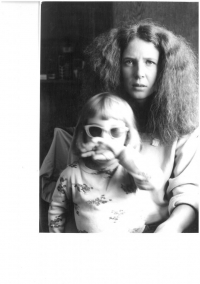 Jana Soukupová with her daughter Lucie, 1982