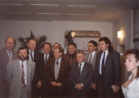 Zdeněk Hrubý a Václav Havel, 2. 11. 1993 - setkání s městskou radou