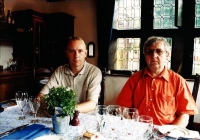 Libor Kudláček with a patron of life and a partner in politics and in the company Pavel Bratinka, Bruges