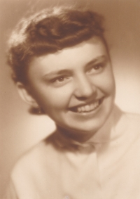 Věra Rolečková in June 1955
