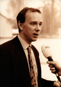 Libor Kudláček in an interview with TV NOVA, mid-1990s