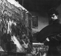 Milan Dobeš at the end of his study (1955)