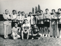 Championship of friendly armies in Brno in 1976 (Jiří Daler 2nd from top right)