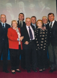 Josef Masopust's 80th birthday in 2011 (Jiří Daler, far right)
