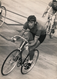 Jiří Daler during the scoring race, second half of the 1960s