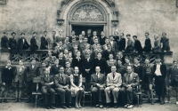 The King George of Poděbrady Central Bohemian College (Středočeská kolej krále Jiřího z Poděbrad); around 1947